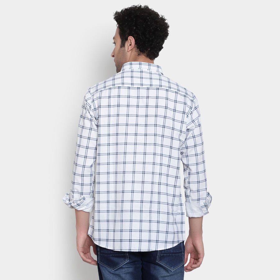 Checks Casual Shirt, White, large image number null