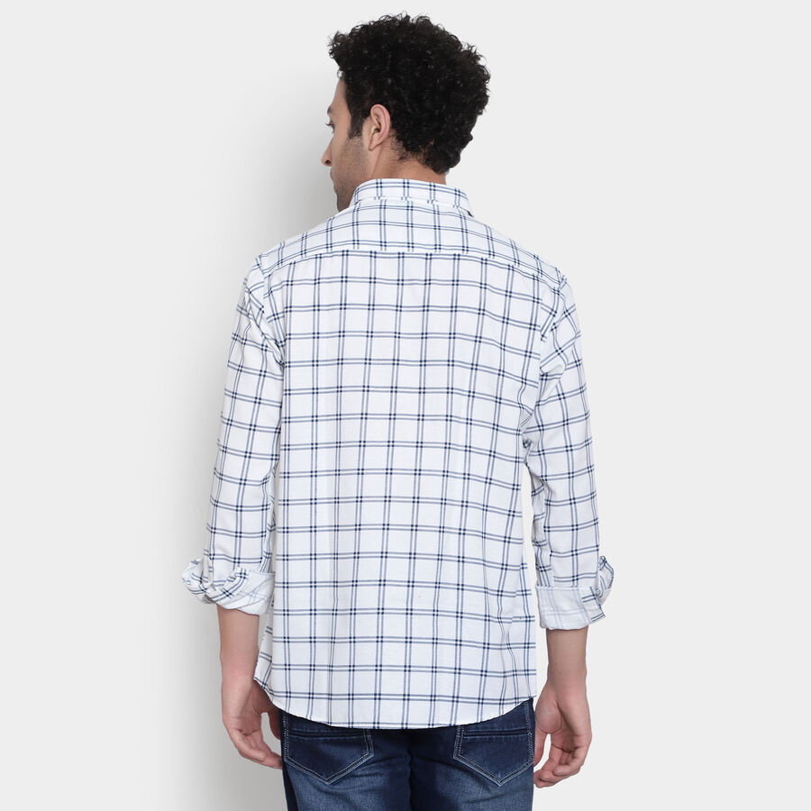 Checks Casual Shirt, White, large image number null