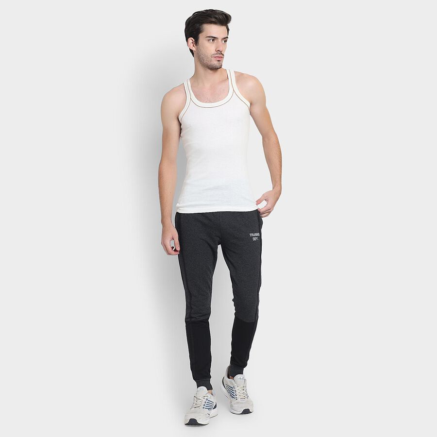 Men's 100% Cotton Gym T-Shirt , ऑफ व्हाइट, large image number null