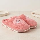 Women's Peach Slip-On Winter Slippers, पीच, small