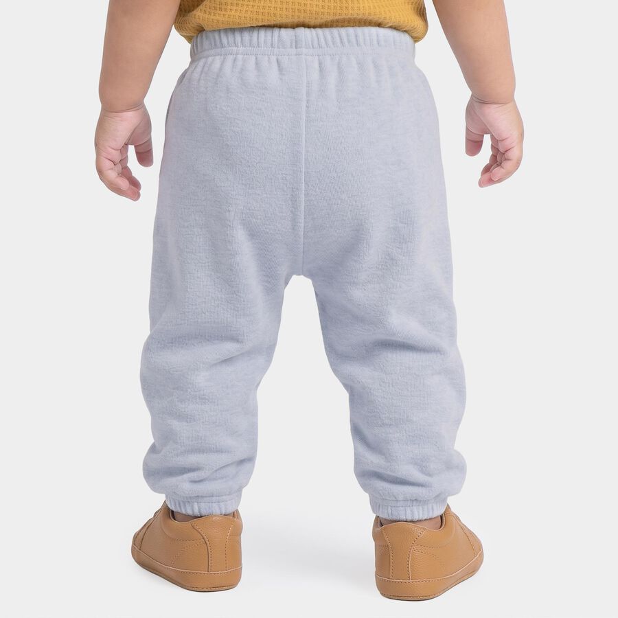 Infants' Light Blue Jogger Graphic Printed Cotton Pyjama, Light Blue, large