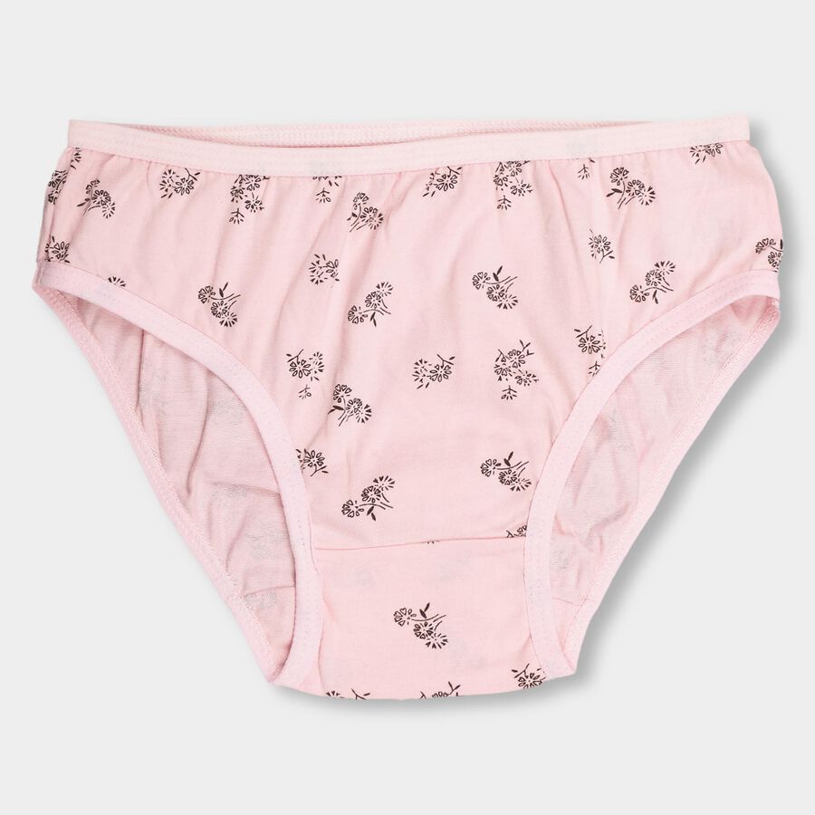 Girls' 100% Cotton V-Cut Panty, Pink, large image number null