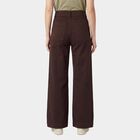 Women's Brown Wide Leg Seam Detail Jeans, भूरा, small