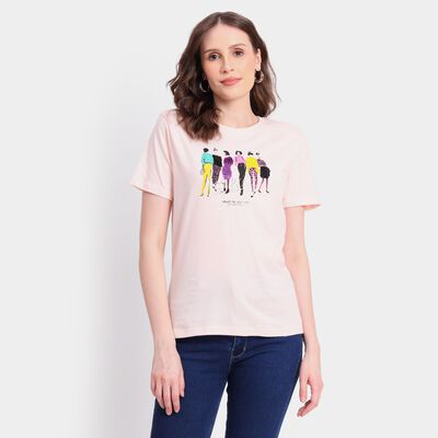 Ladies' Cotton Round Neck T-Shirt