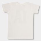 Boys' 100% Cotton Half Sleeves T-Shirt, ऑफ व्हाइट, small image number null