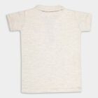 Boys Solid T-Shirt, Ecru Melange, small image number null