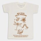 Boys' Half Sleeves T-Shirt, Off White, small image number null
