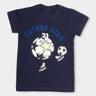 Boys' 100% Cotton Half Sleeves T-Shirt , Navy Blue, small image number null