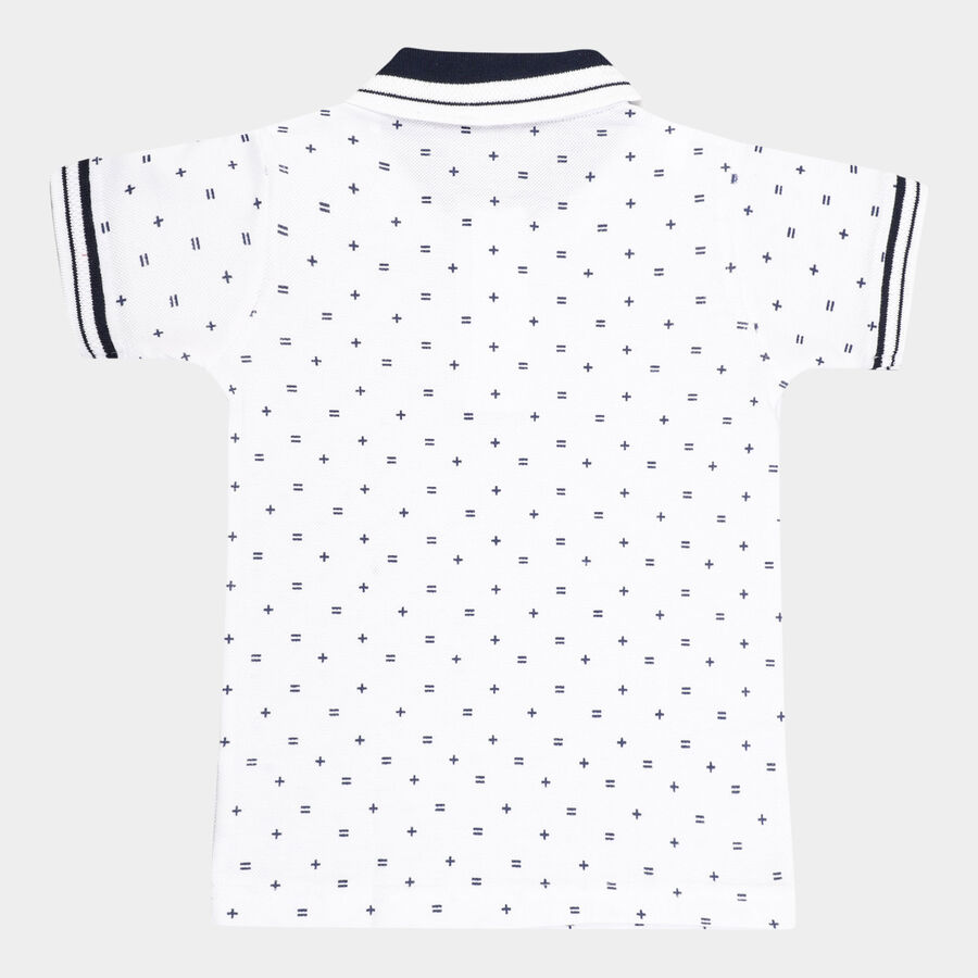 Boys All Over Print T-Shirt, White, large image number null