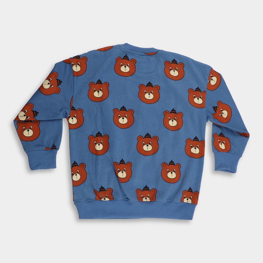 Boys' Sweatshirt, मध्यम नीला, large image number null