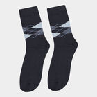 Motif Socks, Navy Blue, small image number null