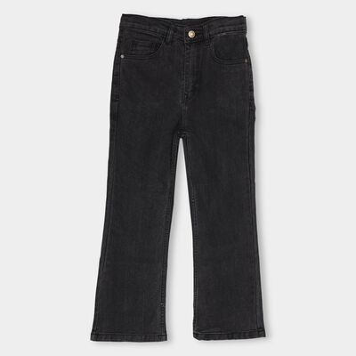 Girls' Buttoned Jeans