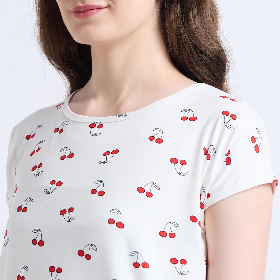 Ladies' Nighty , सफ़ेद, large image number null