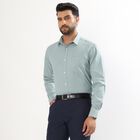 Men's Muted Teal Classic Formal Shirt, Teal Blue, small