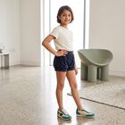 Girls' Navy Blue Regular Fit Star Printed Bloomer, नेवी ब्लू, small