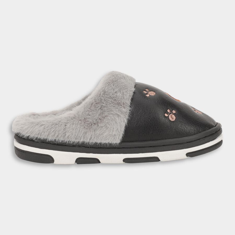 Kids' Winter Slipper, Black, large image number null