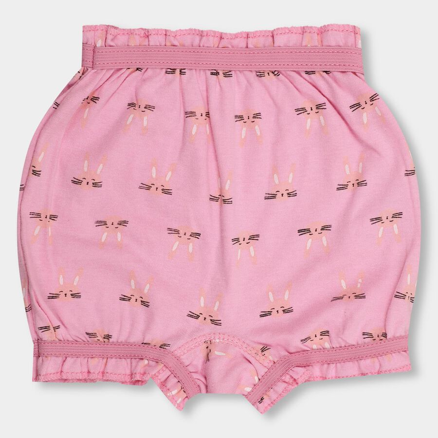 Girls' 100% Cotton Bloomer, Light Pink, large image number null