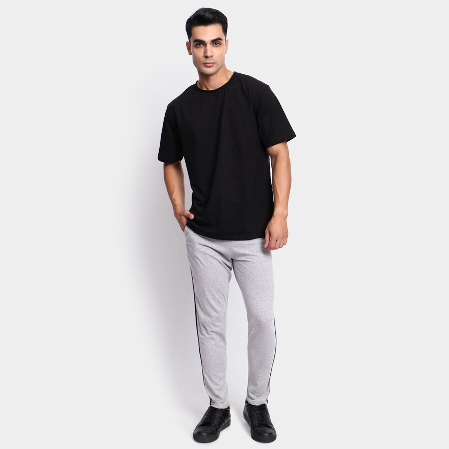 Men's Track Pants, Melange Mid Grey, large image number null