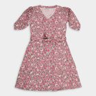 Girls' Dress , Pink, small image number null