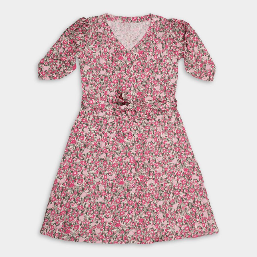 Girls' Dress , Pink, large image number null