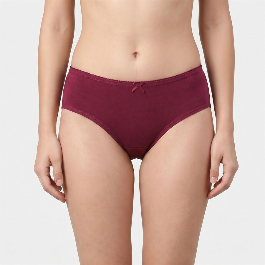 Women's Assorted Regular Fit Solid Panty, चुनिंदा, large