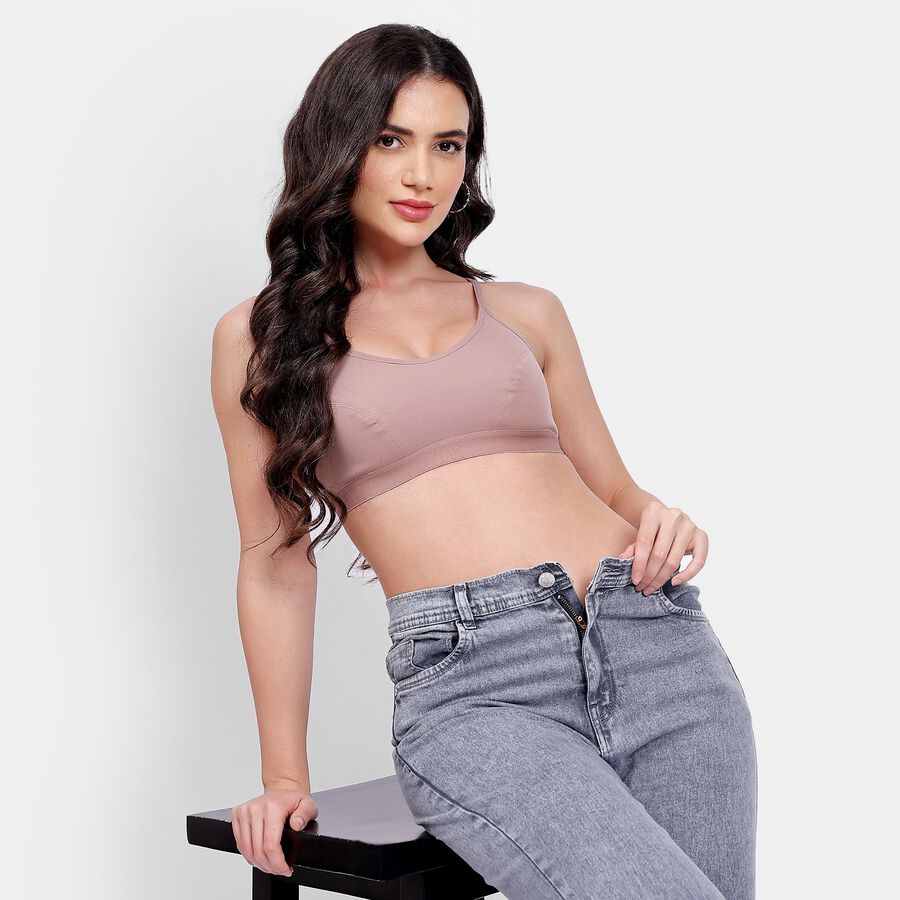 Ladies' Bra, Brown, large image number null