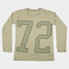 Boys Green Round Neck Regular Boys T-Shirt, Light Green, small
