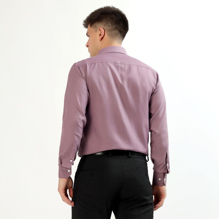 Men's Muted Lavender Classic Formal Shirt, बैंगनी, large