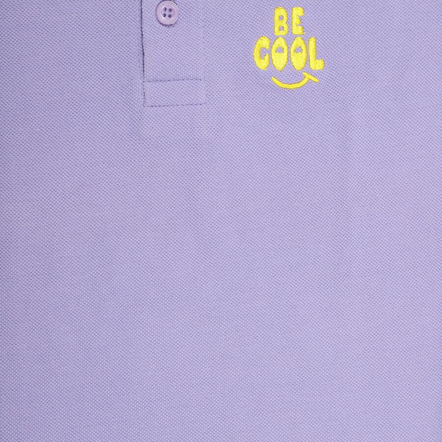 Boys' Half Sleeves T-Shirt , लाइलेक, large image number null