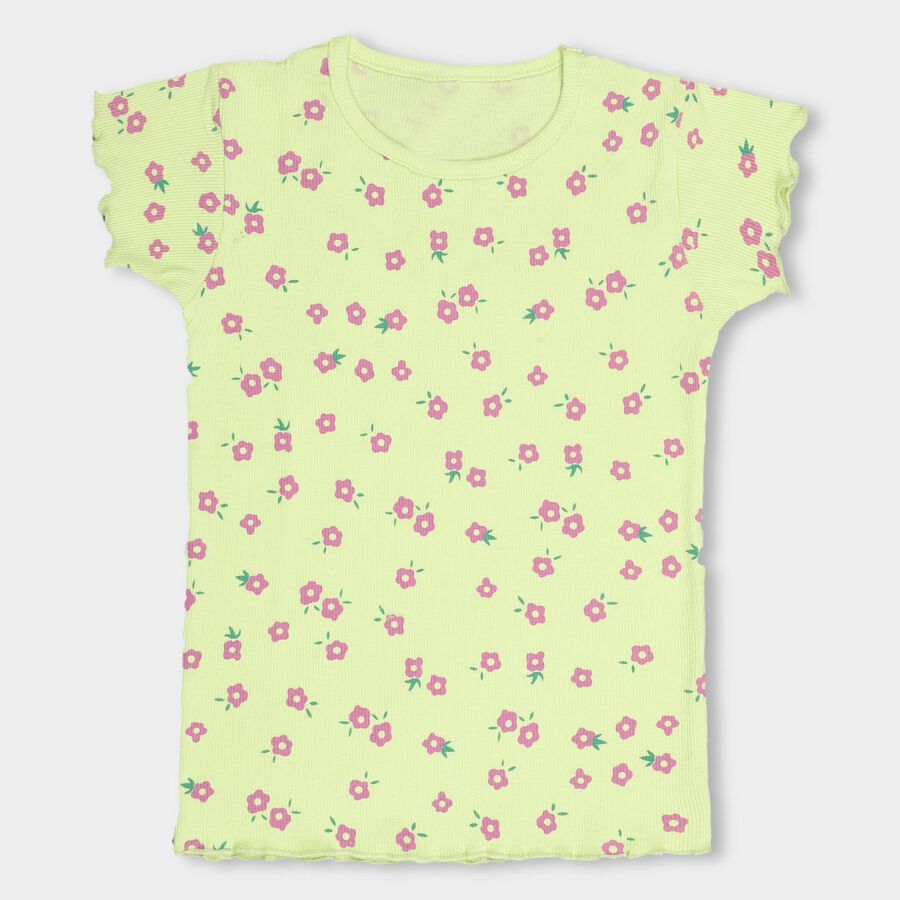Girls' T-Shirt , Light Green, large image number null