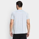 Men's Round Neck Half Sleeves T-Shirt , हल्का ग्रे, small image number null