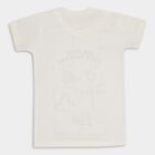 Boys' Half Sleeves T-Shirt, Off White, small image number null