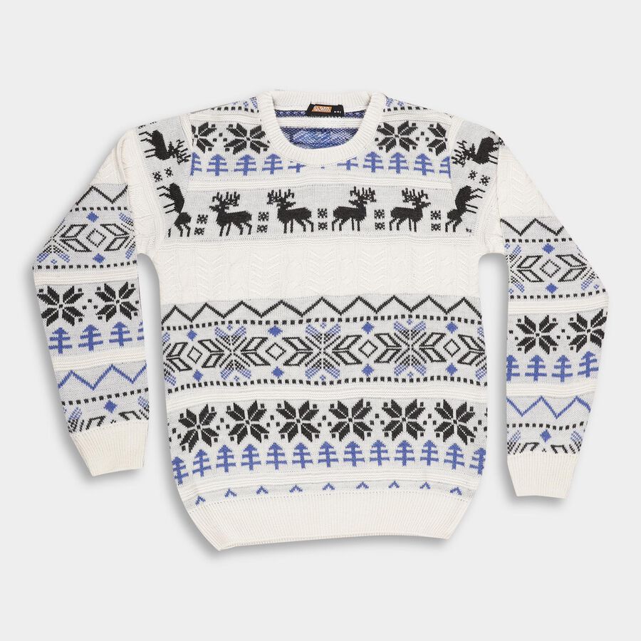 Boys' Pullover, ऑफ व्हाइट, large image number null