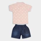 Infant Boys' 100% Cotton Baba Suit, हल्का गुलाबी, small