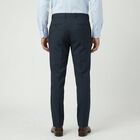 Men's Navy Blue Slim Fit Formal Trousers, Navy Blue, small