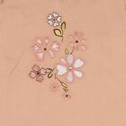 Infants Light Pink Cotton Crew Neck Casual Top and Shorts Set, Light Pink, small