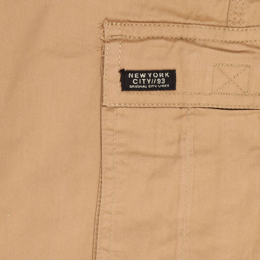 Boys' 100% Cotton Trousers, Beige, large image number null