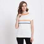 Cotton Round Neck T-Shirt, सफ़ेद, small image number null