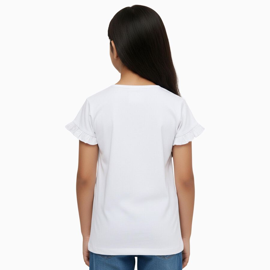 Girls' T-Shirt, White, large image number null