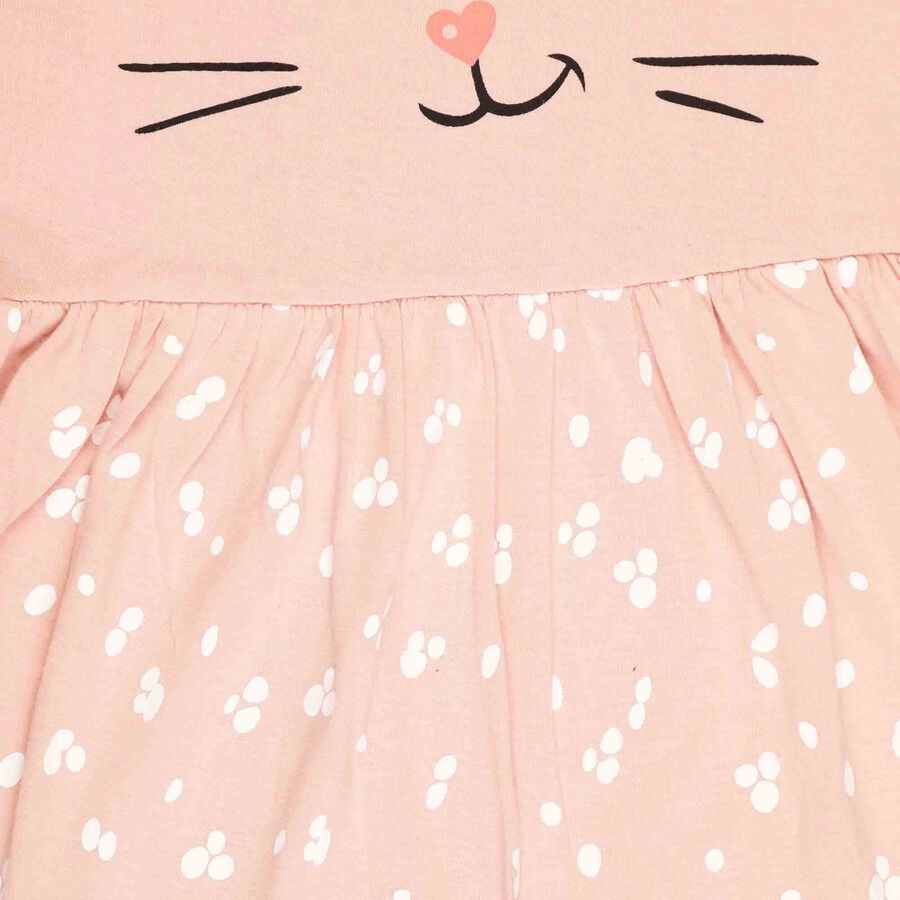Printed Frock, Light Pink, large image number null