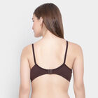 Half Lace Non-Padded Bra, भूरा, small image number null