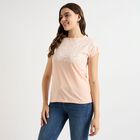 Ladies' Round Neck T-Shirt, Peach, small image number null