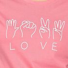Ladies' Round Neck T-Shirt , गुलाबी, small image number null