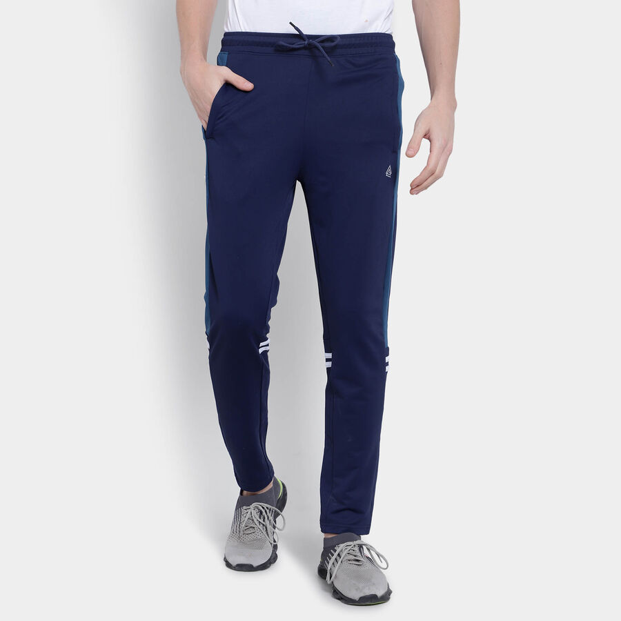 Cut & Sew Track Pants, Navy Blue, large image number null
