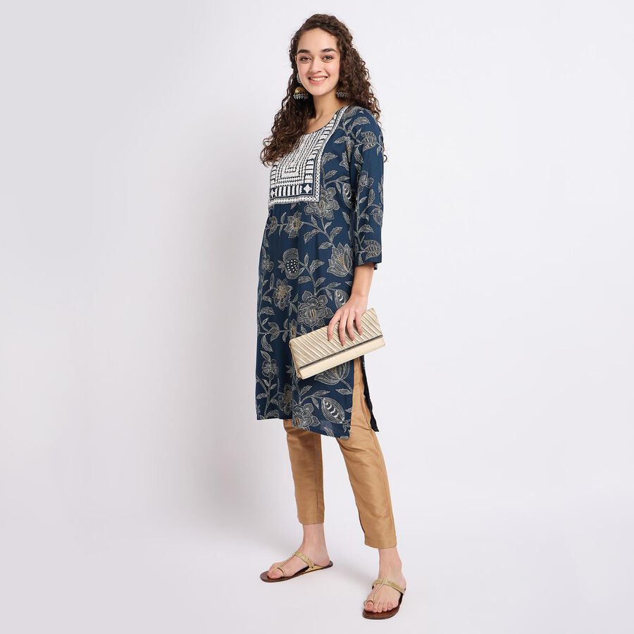 Ladies' Kurta , टील ब्लू, large image number null