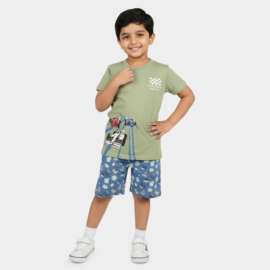 Boys' Knit Baba Suit, Light Green, large