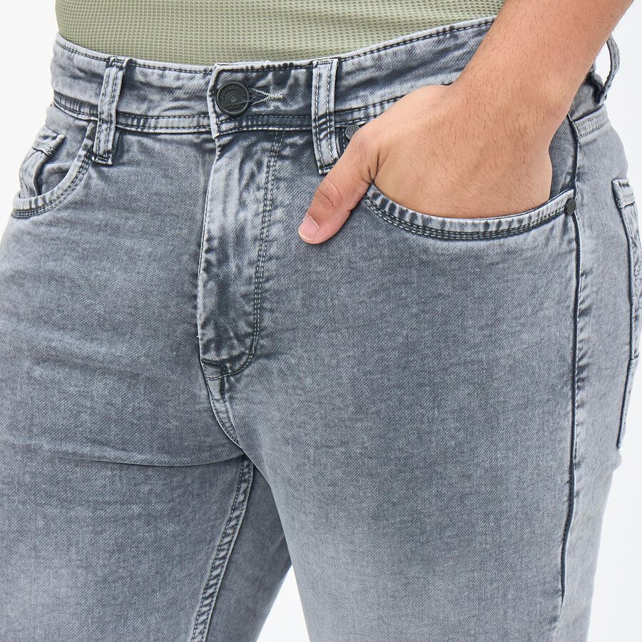 Men's Slim Fit Jeans, Light Grey, large