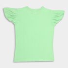 Girl's Cotton T-Shirt, Light Green, small image number null
