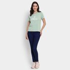 Ladies' Round Neck T-Shirt , हल्का हरा, small image number null