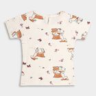Infants' Cotton T-Shirt, पीच, small image number null